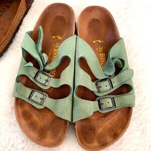 Birkenstock suede sandals